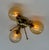 Not Yet Made - Made To Order Trifoglio Polished Brass Amber Bubbles Globe Flush Mount by Fabio LTD For Sale - Image 5 of 8