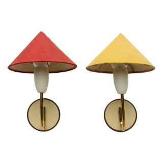 Mid-Century Wall Lamps, 1950s, Set of 2 For Sale
