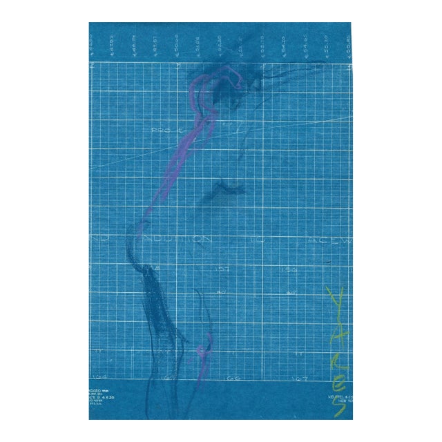 1960s Kay Yares Female Nude Drawing For Sale