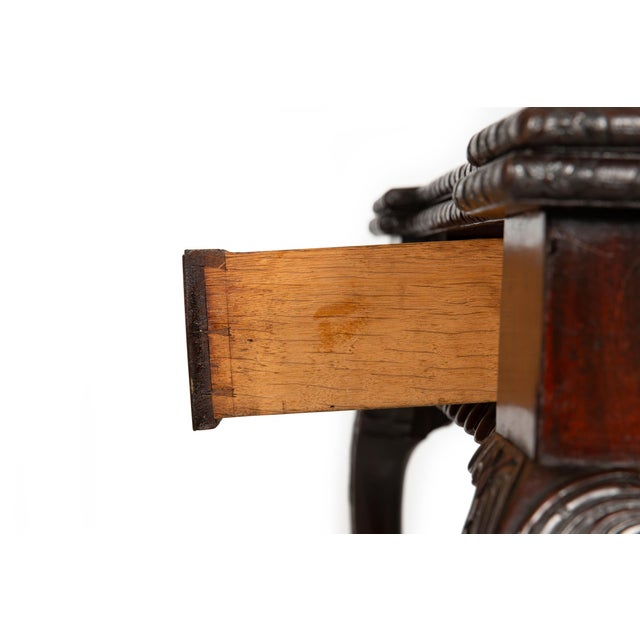 Rare English George III Antique Mahogany Card Game Table Circa 1760 For Sale - Image 12 of 18
