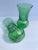 Indiana Glass Company Vintage Green Glass Vase - A Pair For Sale - Image 4 of 6