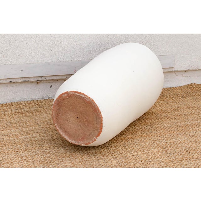 Ceramic Modern Santorini Chalk White Clay Planter For Sale - Image 7 of 8