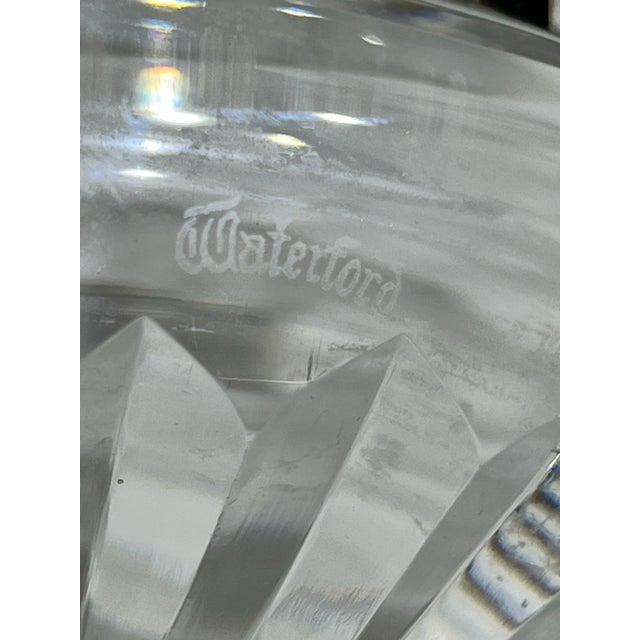VINTAGE WATERFORD LARGE CRYSTAL ASHTRAY /WATERFORD ETCHED MARKING This exquisite vintage large Waterford crystal ashtray...