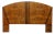 Hickory White Briar Collection Burled Walnut Contemporary Modern / Art Deco Queen Size Headboard 35512-35 For Sale