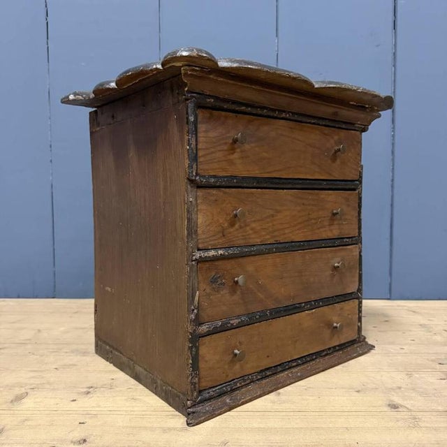 Antique Painted Wooden Chest of Drawers For Sale - Image 5 of 14