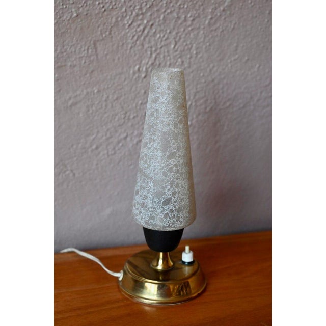 Mid-Century Modern Small Bohemian French Table Lamp in Gold, 1960s For Sale - Image 3 of 9