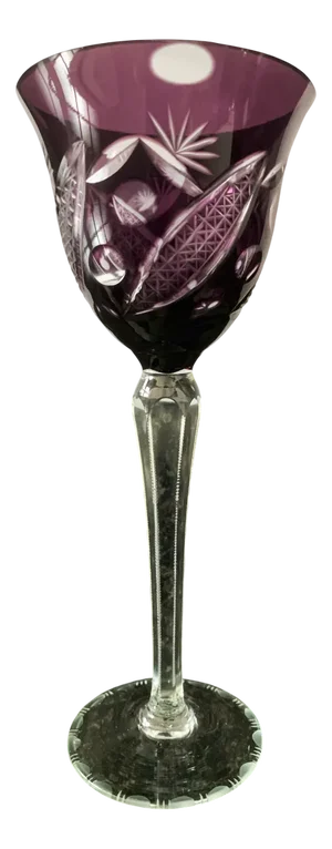 Remer Crystal Glass in Purple, 1960s