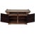 Chocolate Vintage Chinoiserie Buffet Server with Pagoda Table Top Made of Solid Wood with Asian Style Carvings For Sale - Image 8 of 10
