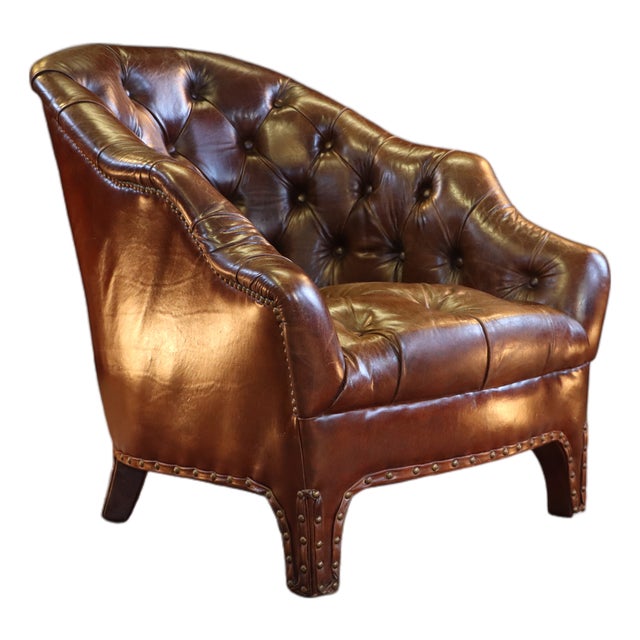 Branco Library Armchair in Tan Leather from Timothy Oulton, 2010s For Sale