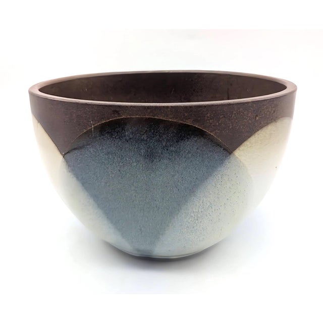 Pottery Craft USA 1970s Pottery Craft Glazed Stoneware Bowl For Sale - Image 4 of 11