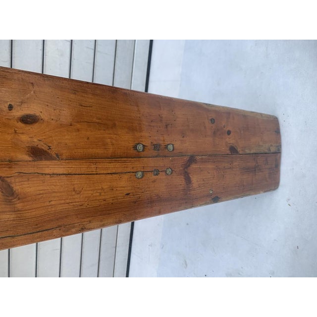 Folding Bench on Metal Legs, 1970s For Sale - Image 17 of 18