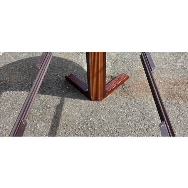 Wood Mid 20th Century Danish Modern Rosewood 2 Leaf Dining Table For Sale - Image 7 of 13