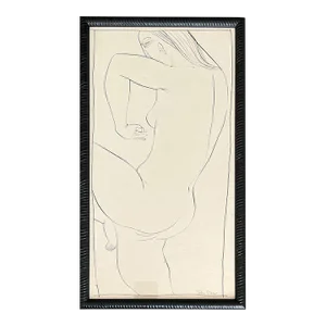 1950s "Star Ear" Mid Century Figurative Ink Line Drawing University of Paris