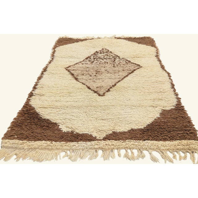 Contemporary Vintage Azilal Moroccan Rug, 03'00 X 06'02 For Sale - Image 3 of 10