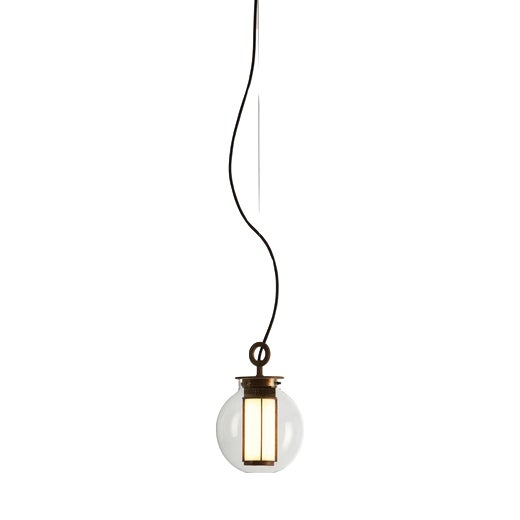 Steel and Glass Bai T Di Di Suspension Lamp by Neri and Hu for Pararachilna For Sale