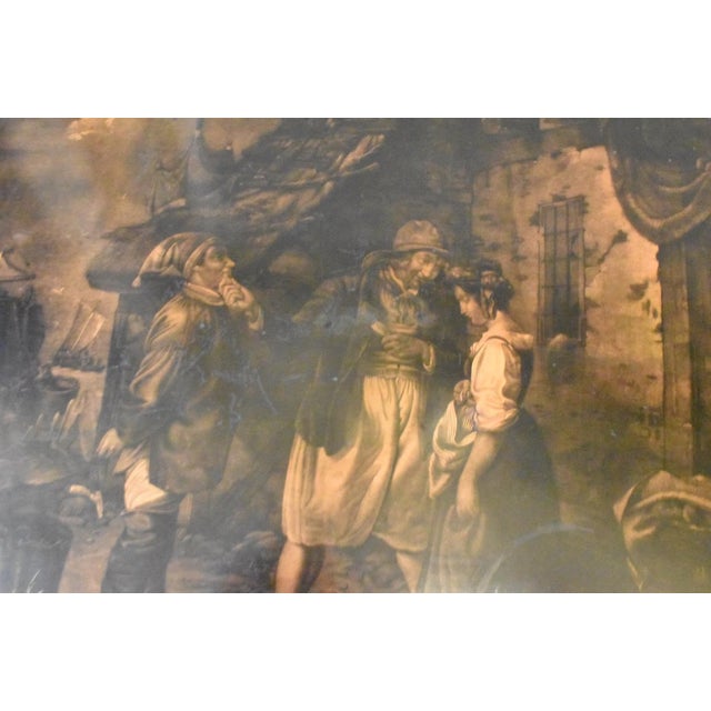 19th-century lithograph on a tin tray signed Helgoland represents a highly collectible piece of antique tin lithography or...
