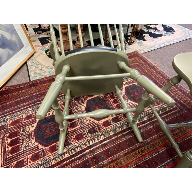 Wood Pair of Late 20th Century Hitchcock Windsor Armchairs For Sale - Image 7 of 11