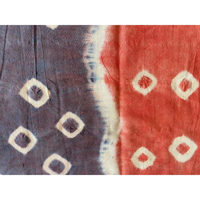 Orange Linen and Cotton Antique Textile from Toraja Land For Sale - Image 8 of 18