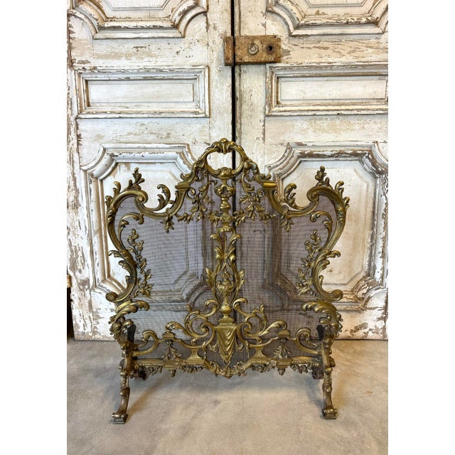 Antique French Fire Screen, 1900s For Sale - Image 9 of 9