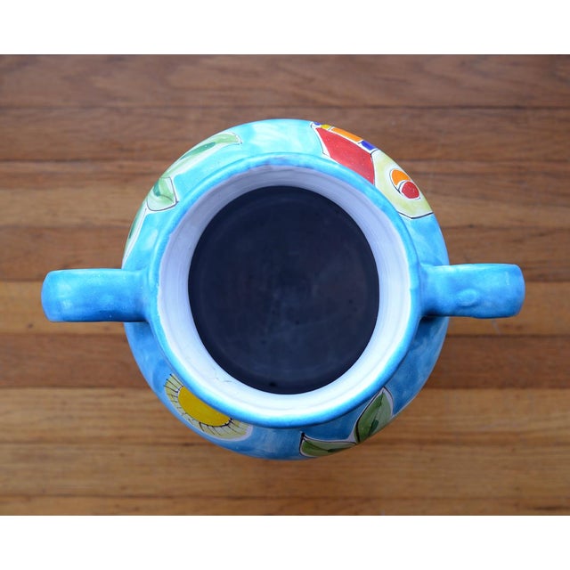 Ceramic Mid Century Italian La Musa Handled Ceramic Vessel For Sale - Image 7 of 11