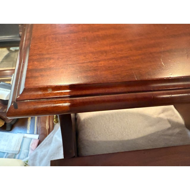 Georgian Style Bed Step Mahogany Finish For Sale - Image 9 of 12