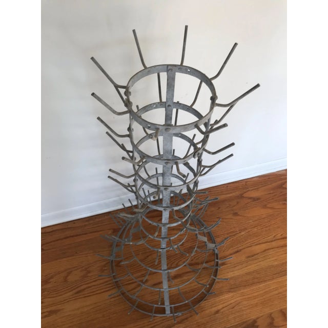 1950s Wine Cellar Bottle Drying Rack For Sale - Image 4 of 7