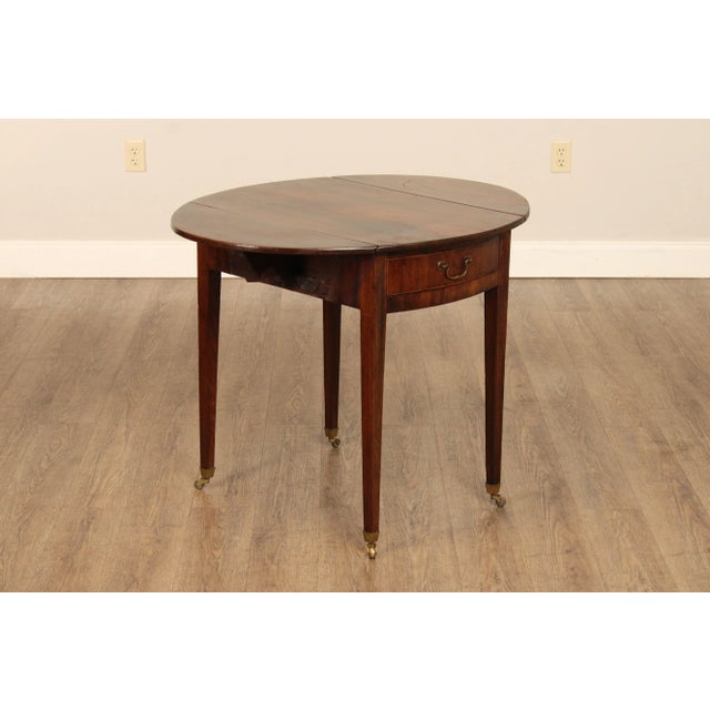 Early 19th Century Antique Hepplewhite Mahogany Drop Leaf Pembroke Table For Sale - Image 5 of 12