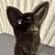 1930s Black Cat Iron Andirons With Glass Marble Eyes For Sale - Image 9 of 11
