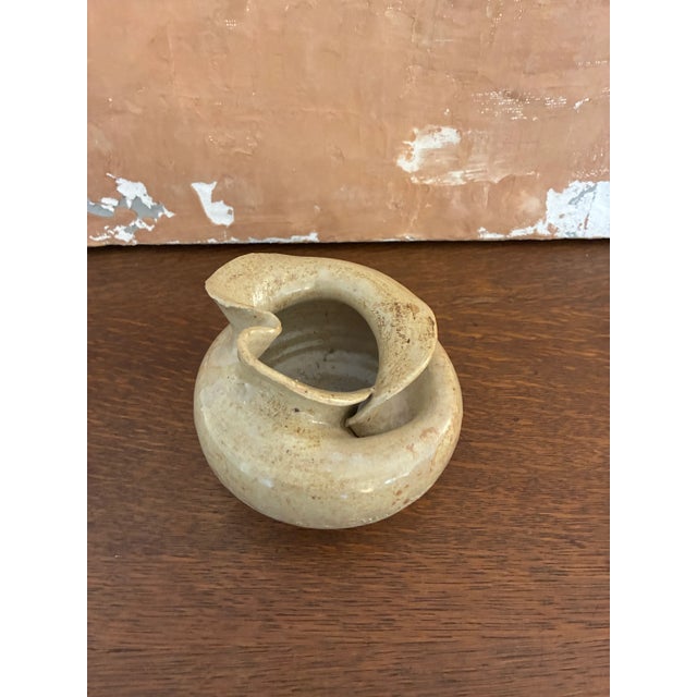 Abstract Small Vintage Pottery Decorative Accessory For Sale - Image 3 of 12