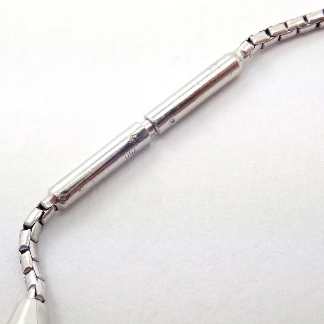 H. Stern Late 20th Century H. Stern White Gold Diamond Teardrop Bracelet For Sale - Image 4 of 9