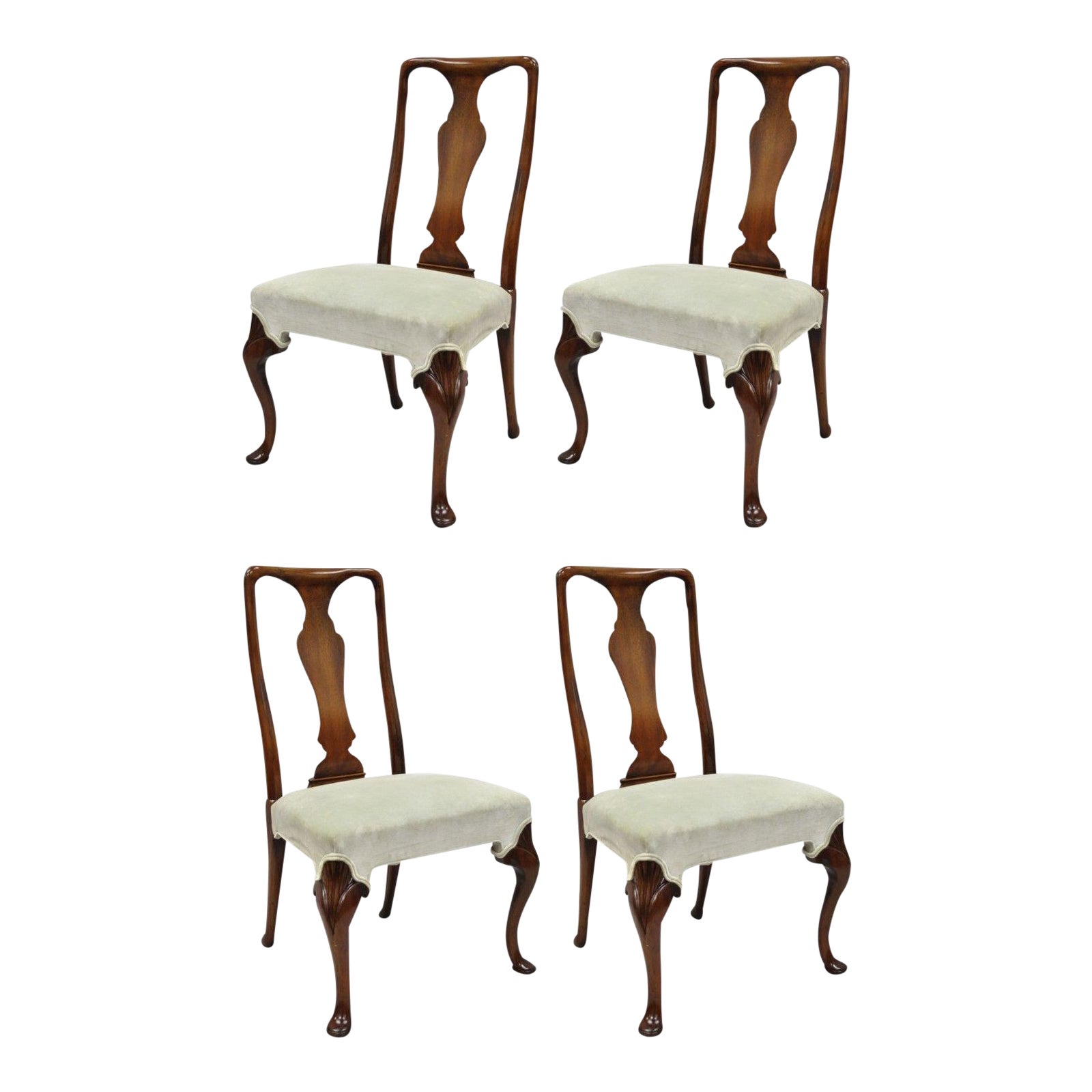 Vintage MidCentury Hickory Chair Company Queen Anne Style Dining