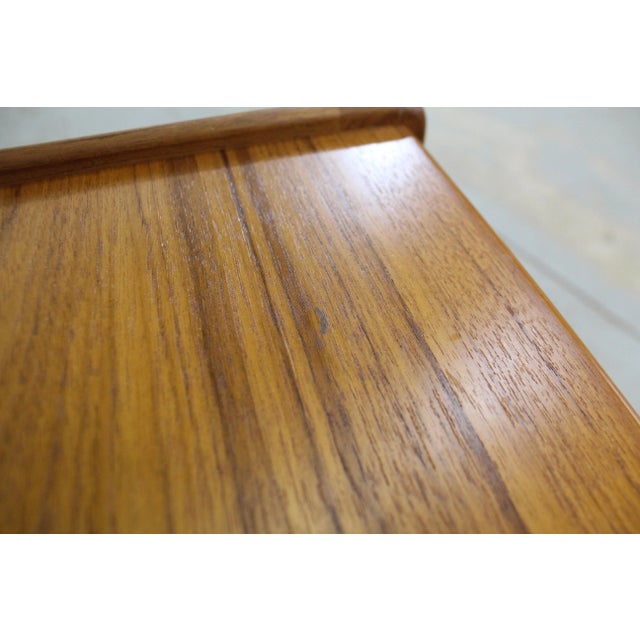 Wood Set of 3 Mid-Century Danish Modern Arne Hovmand-Olsen Mogens Kold Teak Nesting Tables For Sale - Image 7 of 12