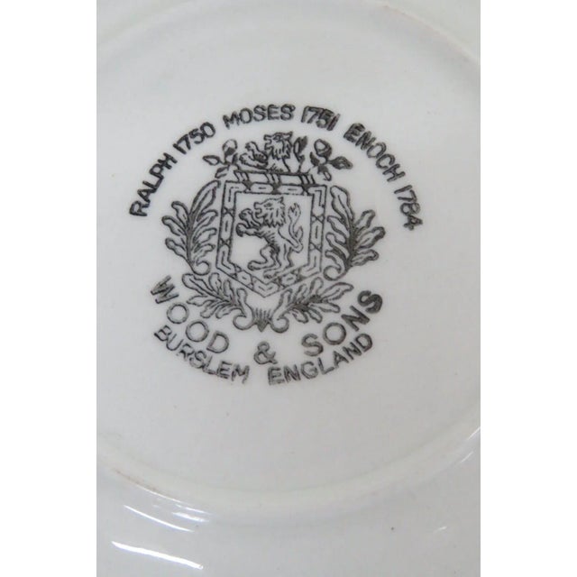 Wood & Son Wood and Sons England Porcelain Blue Boy Trinket Vanity Dish For Sale - Image 4 of 9