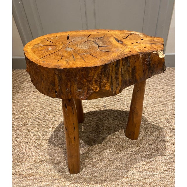 Vintage Sculptural Wood Stools, 1970s, Set of 2 For Sale - Image 4 of 13