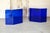 Mid-Century Modern Blue International Acrylic Glass Reception Display Stands, 1980, Set of 2 For Sale - Image 3 of 18