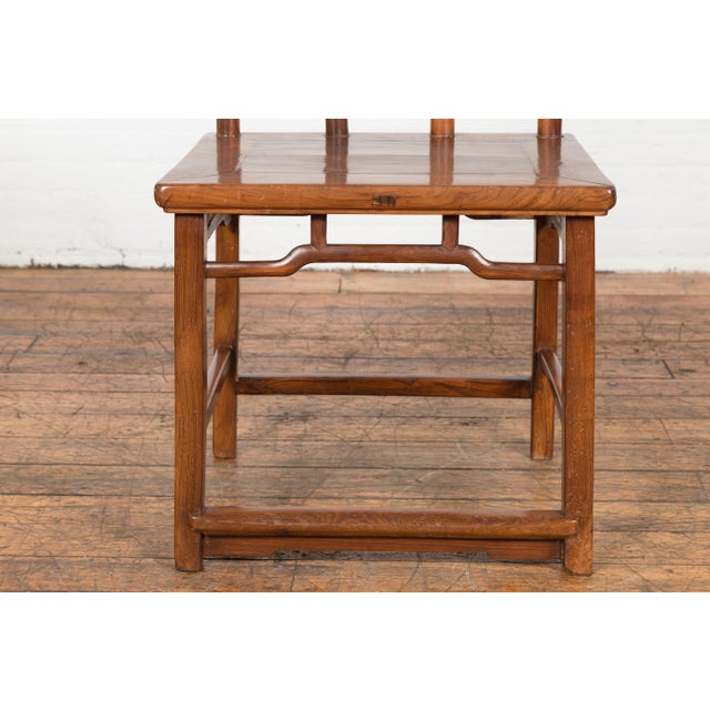 Early 20th Century Antique Wooden Chair with Slightly Arched Back For Sale - Image 5 of 12