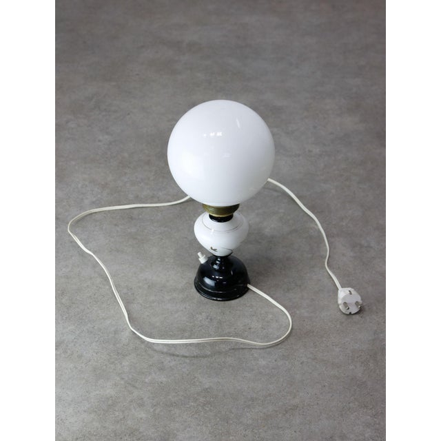 Metal Mid-Century Italian Brass and Ceramic Table Lamp, 1960s For Sale - Image 7 of 8