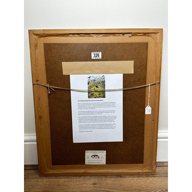 A Winter Gathering: Robin and Mixed British Songbirds — Original Watercolor on Paper in the Tradition of Archibald Thorburn For Sale - Image 15 of 18