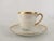 French Country Vintage Thomas Pearl Luster White/Gilded Rim Demitasse Set - 4 Piece For Sale - Image 3 of 6