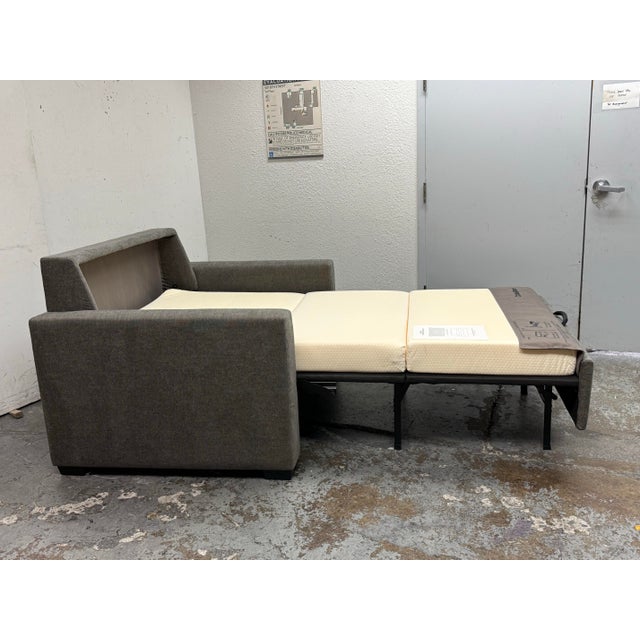 Design Plus Gallery presents the Twin Size Barrett Sleeper Sofa from Crate & Barrel. This upholstered sleeper sofa pairs...