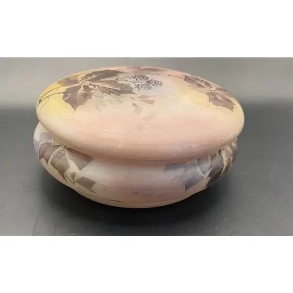 1910s Early 1900s Jean-Simon Peynaud Frosted Glass Candy Jar - Bomboniere Art Deco, Signed For Sale - Image 5 of 9