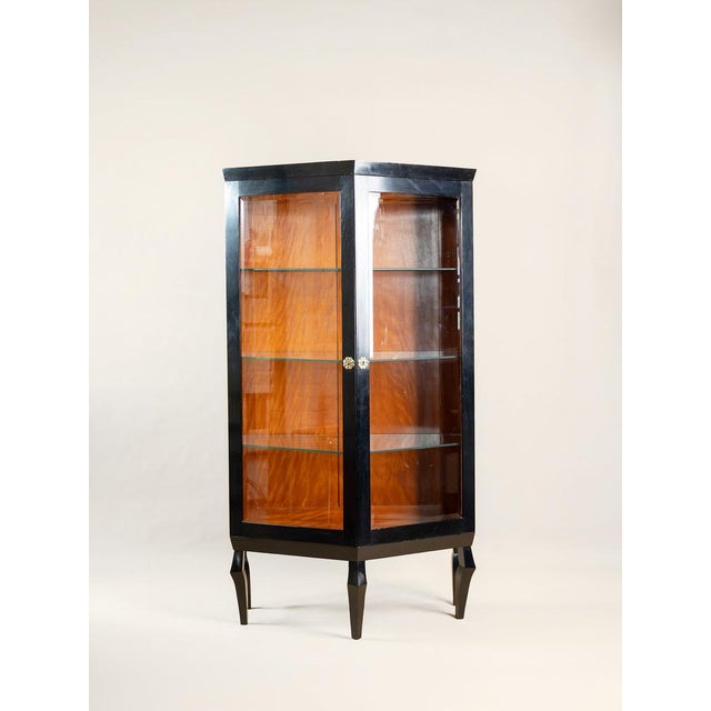 Cubist Display Cabinet, Czechoslovakia, 1920s For Sale - Image 10 of 10