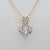 Igi Certified 3.3Ct Lab Diamond Pendant With Natural Diamond Accents: 14k Gold For Sale - Image 9 of 10