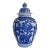 Late 20th Century Large Scale Asian Temple Jar / Ginger Jar in Blue & White For Sale