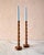 "Franc" Hand Turned Walnut Candle Holders by Lostine, Set of 2 For Sale - Image 10 of 11