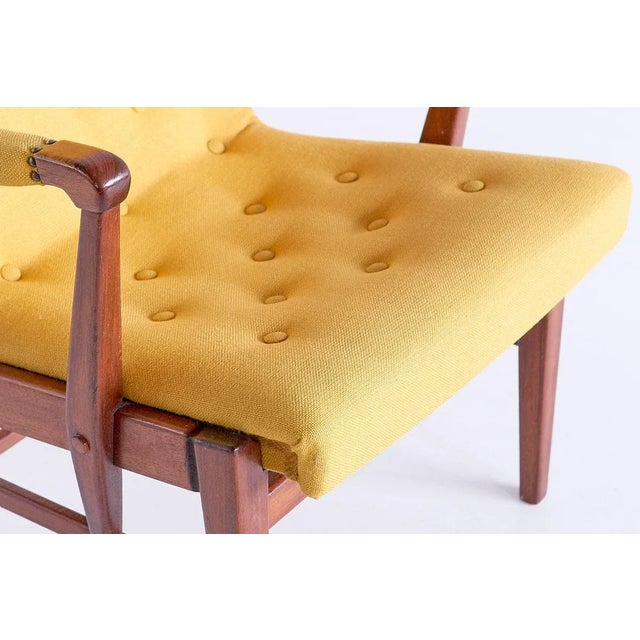 Set of Mahogany Armchairs by Bertil Söderberg for Nordiska Kompaniet, 1940s For Sale - Image 9 of 16