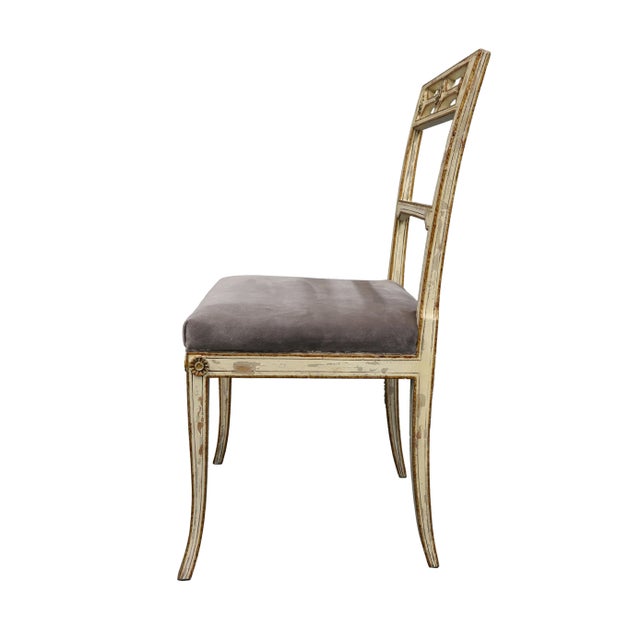 Traditional Vintage Mid Century Upholstered Chair For Sale - Image 3 of 5