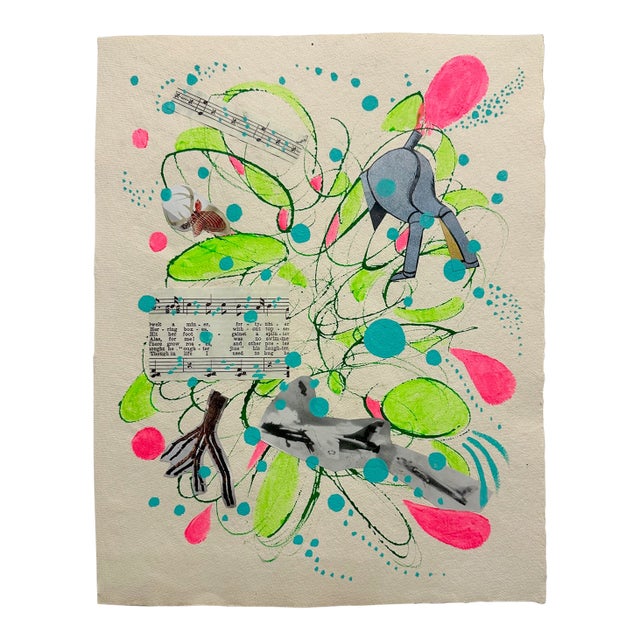 There Go the Roses, Original Collage by Ben Junta For Sale