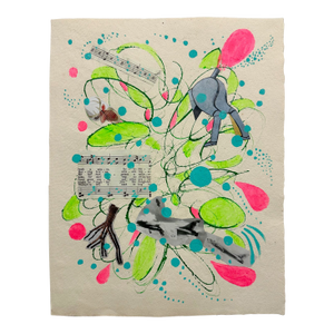 There Go the Roses, Original Collage by Ben Junta