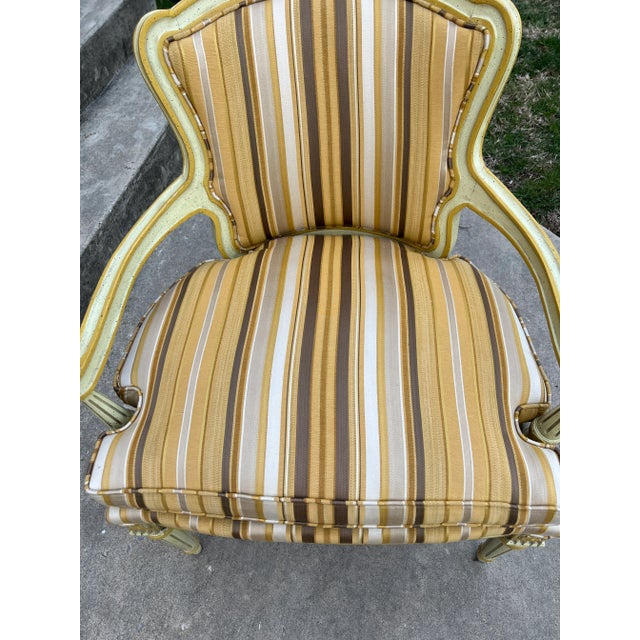 Vintage Hibriten French Style Bergere Chair For Sale In Richmond - Image 6 of 13